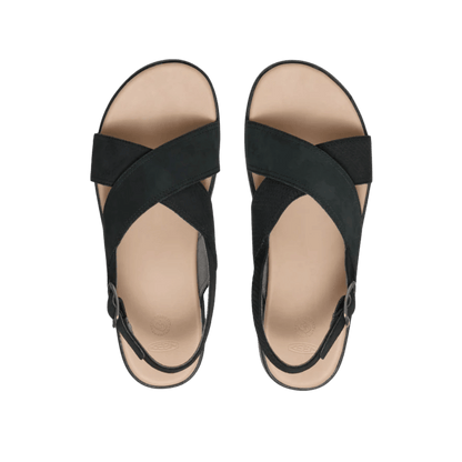 KEEN WOMEN'S ELLE LUXE CROSS STRAP - BLACK TOP VIEW