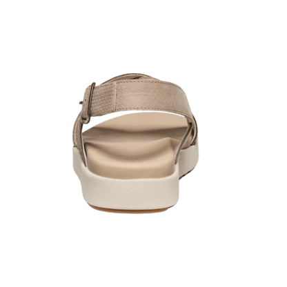 KEEN WOMEN'S ELLE LUXE CROSS STRAP - PLAZA TAUPE/BRINDLE BACK VIEW