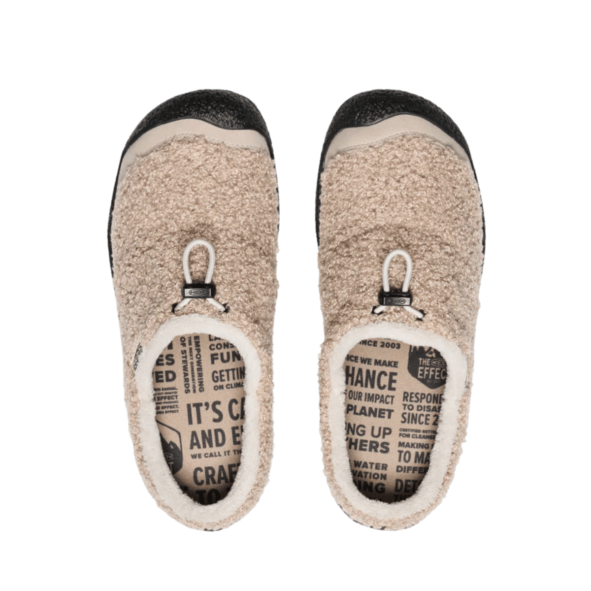 KEEN WOMEN'S HOWSER III SLIDE - PLAZA TAUPE/BLACK - TOP VIEW