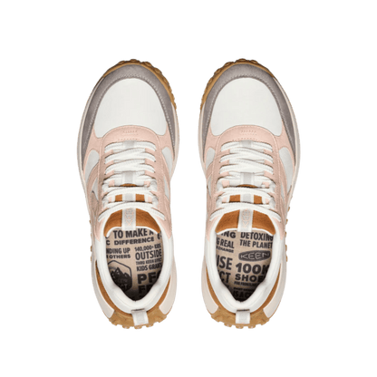 KEEN WOMEN'S KS86 LEA LEATHER HIKER - MAPLE/CAMEO ROSE - TOP VIEW