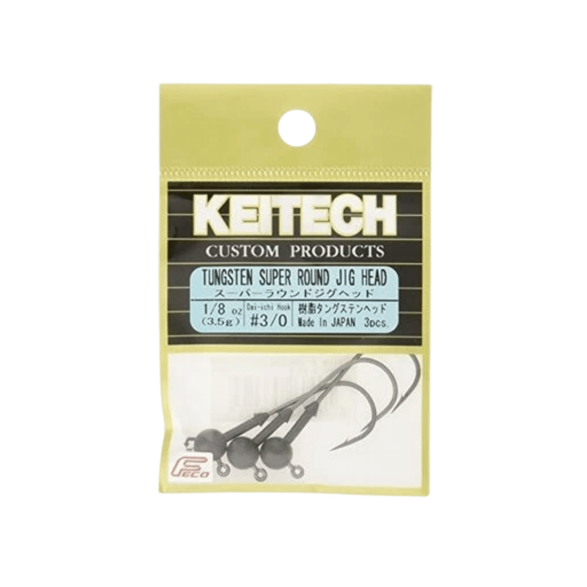 KEITECH TUNGSTEN SUPER ROUND HEAD 3PK BLACK NICKEL