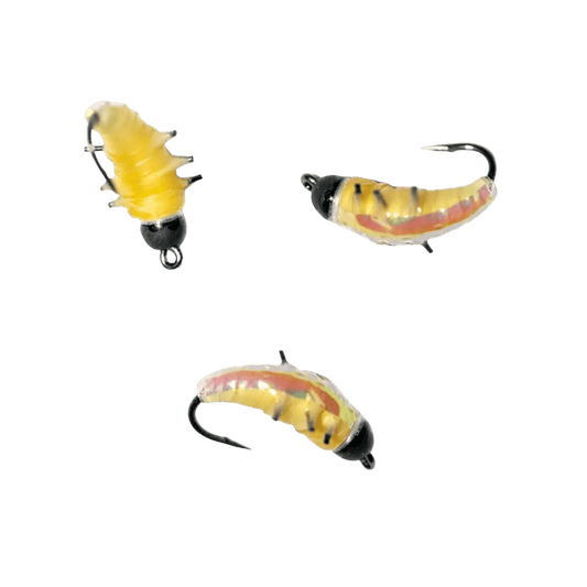 KENDERS WAX WORM JIG 3.8MM CREAM