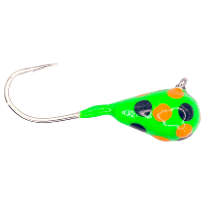 KENDERS TUNGSTEN JIG LARGE HOOK SERIES - GREEN ORANGE