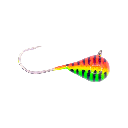 KENDERS TUNGSTEN JIG LARGE HOOK SERIES - GREEN STRIPE GLOW