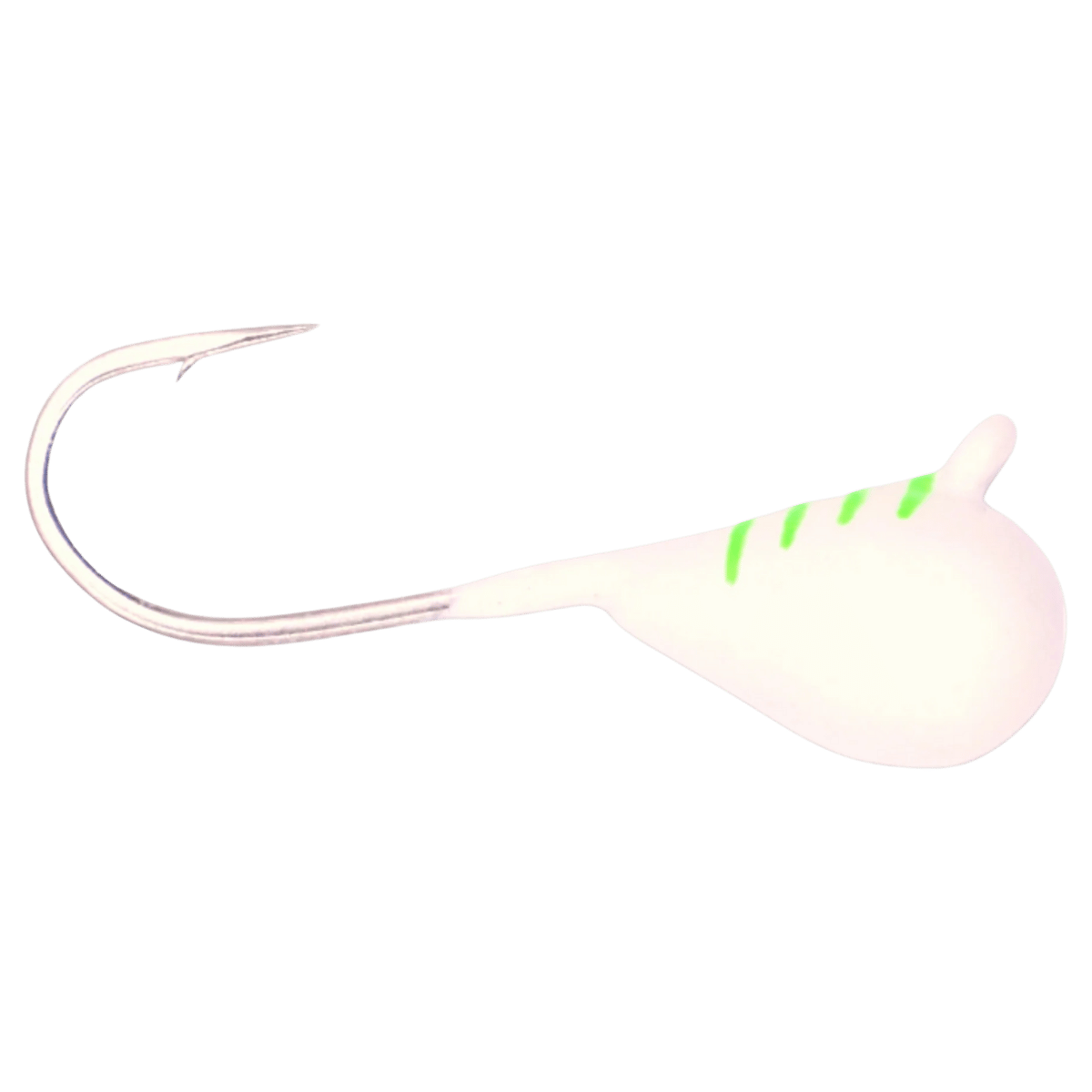 KENDERS TUNGSTEN JIG LARGE HOOK SERIES - WHITE GREEN