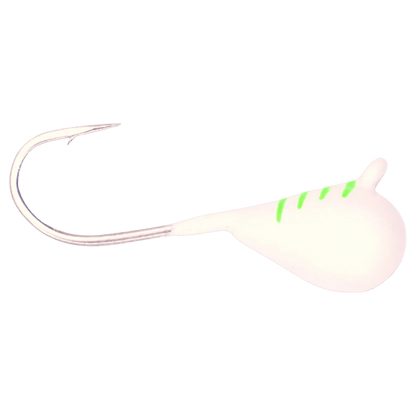 KENDERS TUNGSTEN JIG LARGE HOOK SERIES - WHITE GREEN