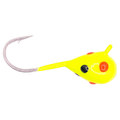 KENDERS TUNGSTEN JIG LARGE HOOK SERIES - CHARTREUSE BLACK ORANGE 