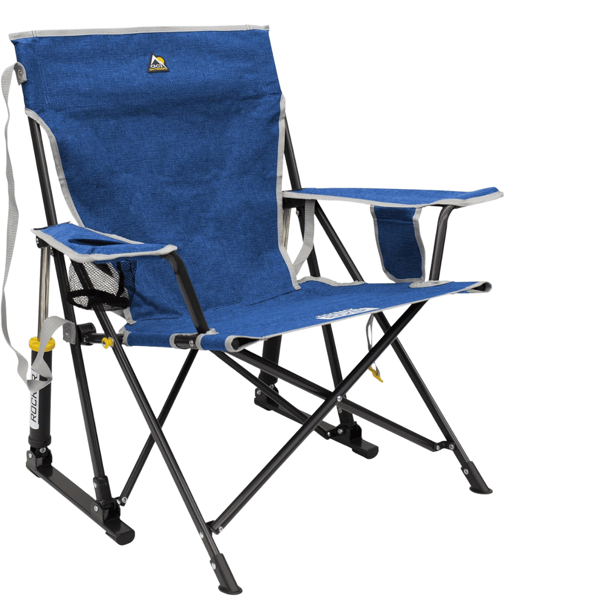 GCI OUTDOOR KICKBACK ROCKER - HEATHERED ROYAL_FRONT SIDE ANGLE