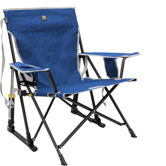 GCI OUTDOOR KICKBACK ROCKER - HEATHERED ROYAL_FRONT SIDE ANGLE