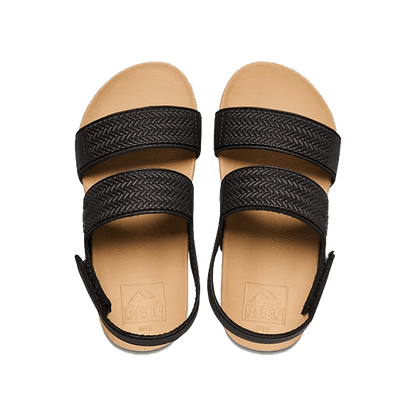 KIDS WATER VISTA SANDAL - BLACK TAN - TOP VIEW