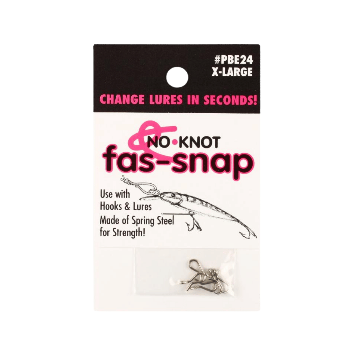 KIPPER FAS-SNAP 5PK - X-LARGE- NICKEL