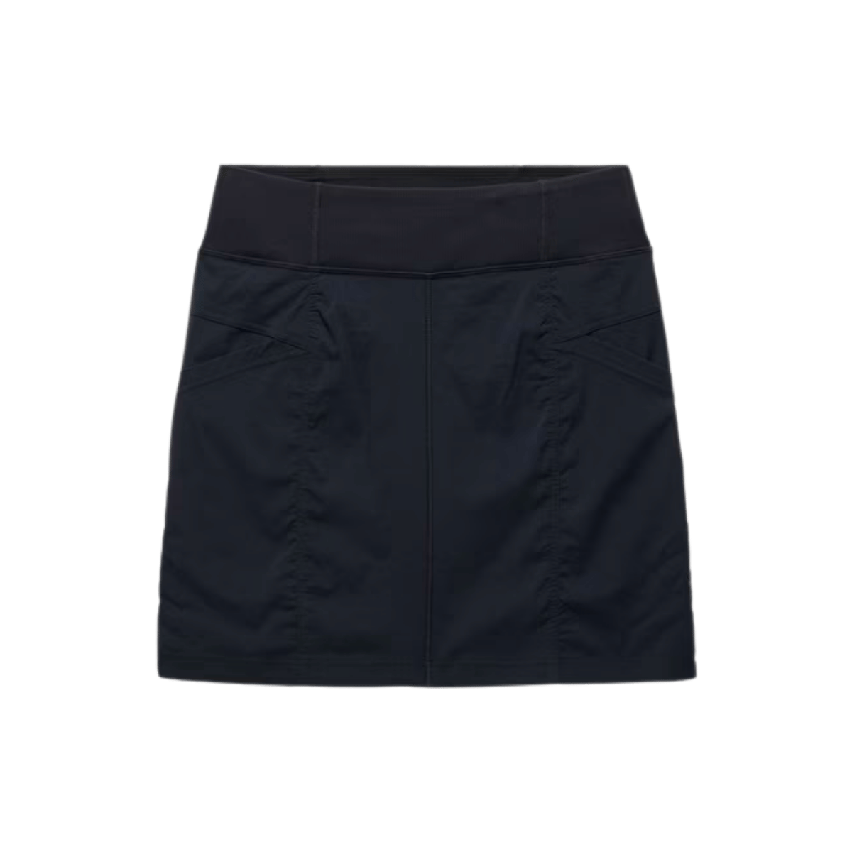 PRANA WOMEN'S KOEN SKORT - BLACK - FRONT VIEW