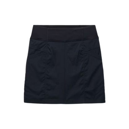 PRANA WOMEN'S KOEN SKORT - BLACK - FRONT VIEW