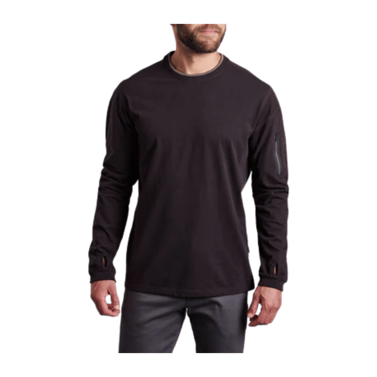 KUHL MEN'S KOMMANDO CREW - BLACK CAFFEE