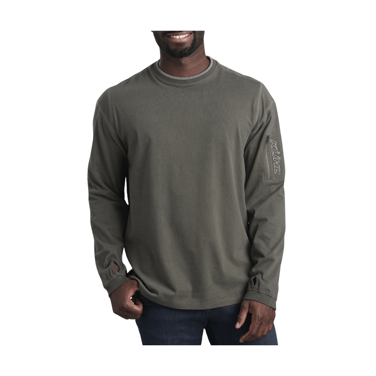KUHL MEN'S KOMMANDO CREW - OLIVE SLATE