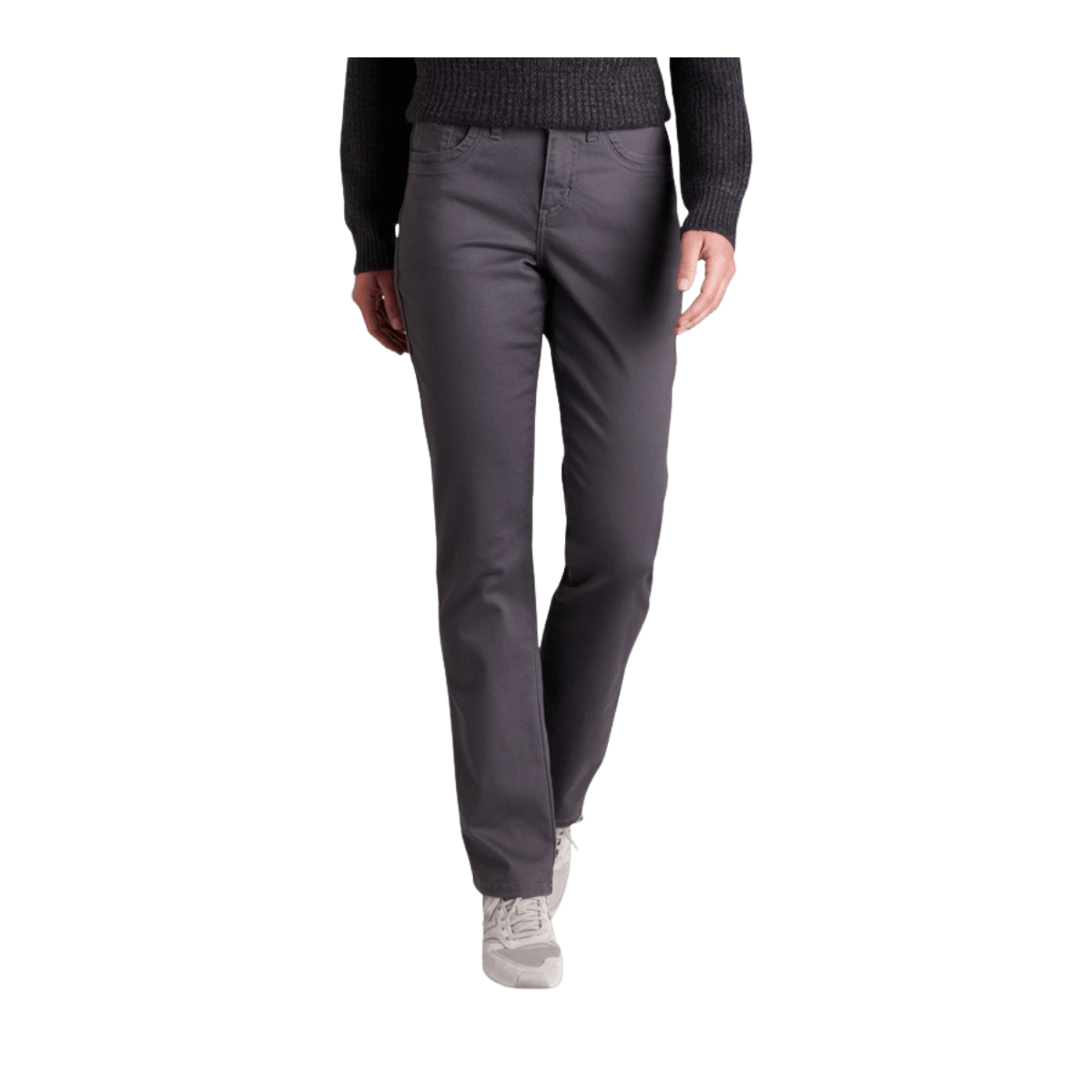 KUHL WOMEN'S KONTOUR STRAIGHT PANT - PAVEMENT - FRONT VIEW