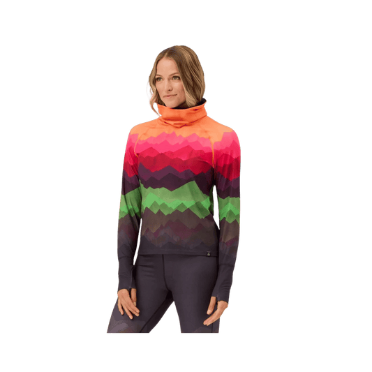 KRIMSON KLOVER WOMEN'S DISTANCES TURTLENECK MULTI-COLOR, XS, MD LG, FRONT ANGLE