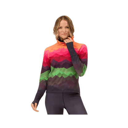 KRIMSON KLOVER WOMEN'S DISTANCES TURTLENECK MULTI-COLOR, XS, MD LG, FRONT ANGLE