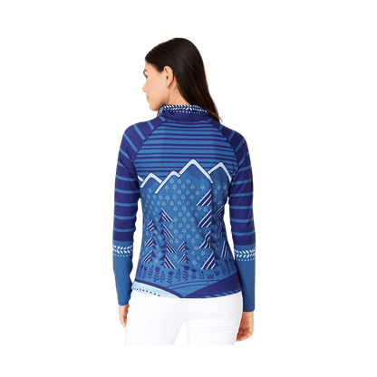 KRIMSON KLOVER WOMEN'S MARTINA TOP - NAVY - BACK VIEW