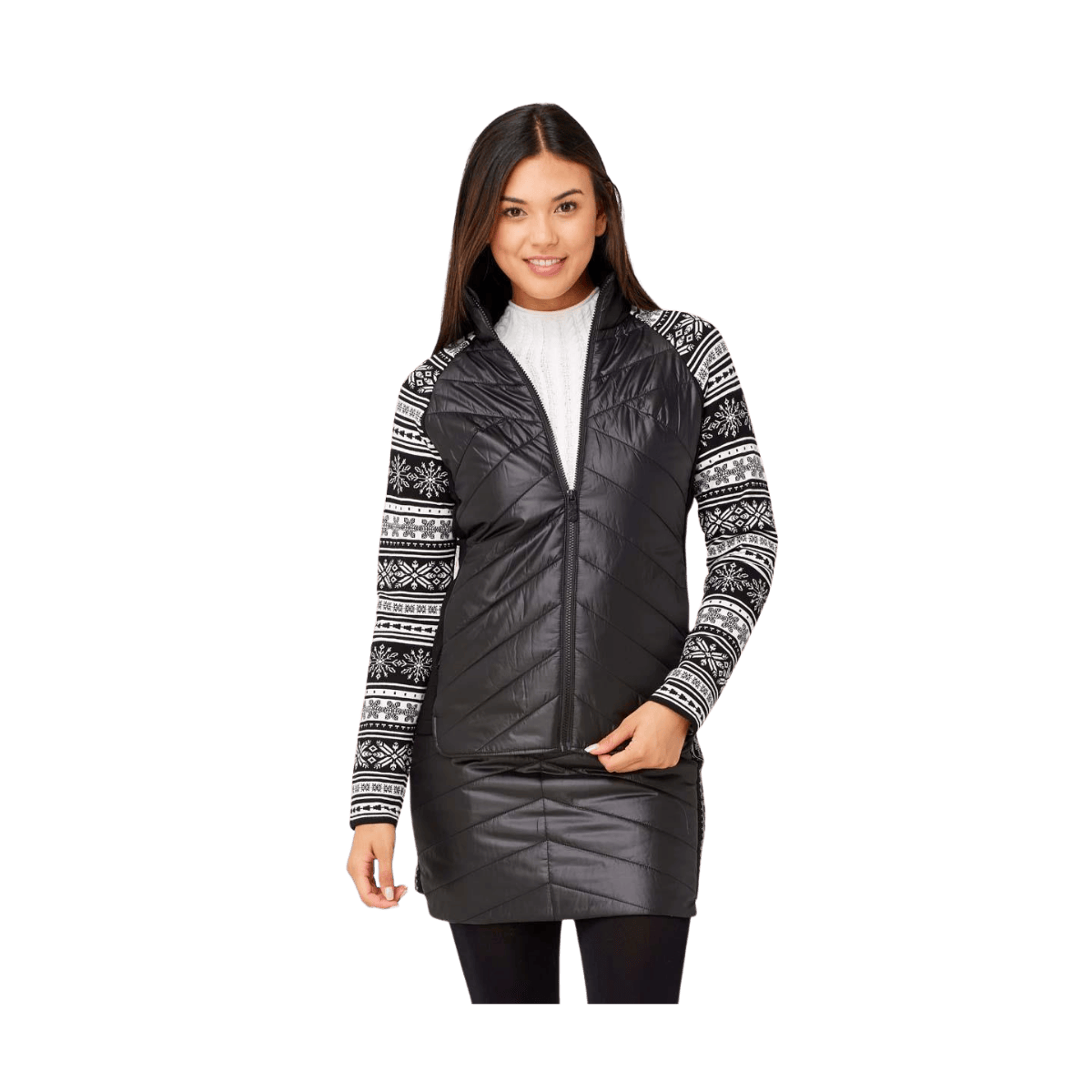KRIMSON KLOVER WOMEN'S SWITCHBACK JACKET - BLACK HOLIDAY - FRONT