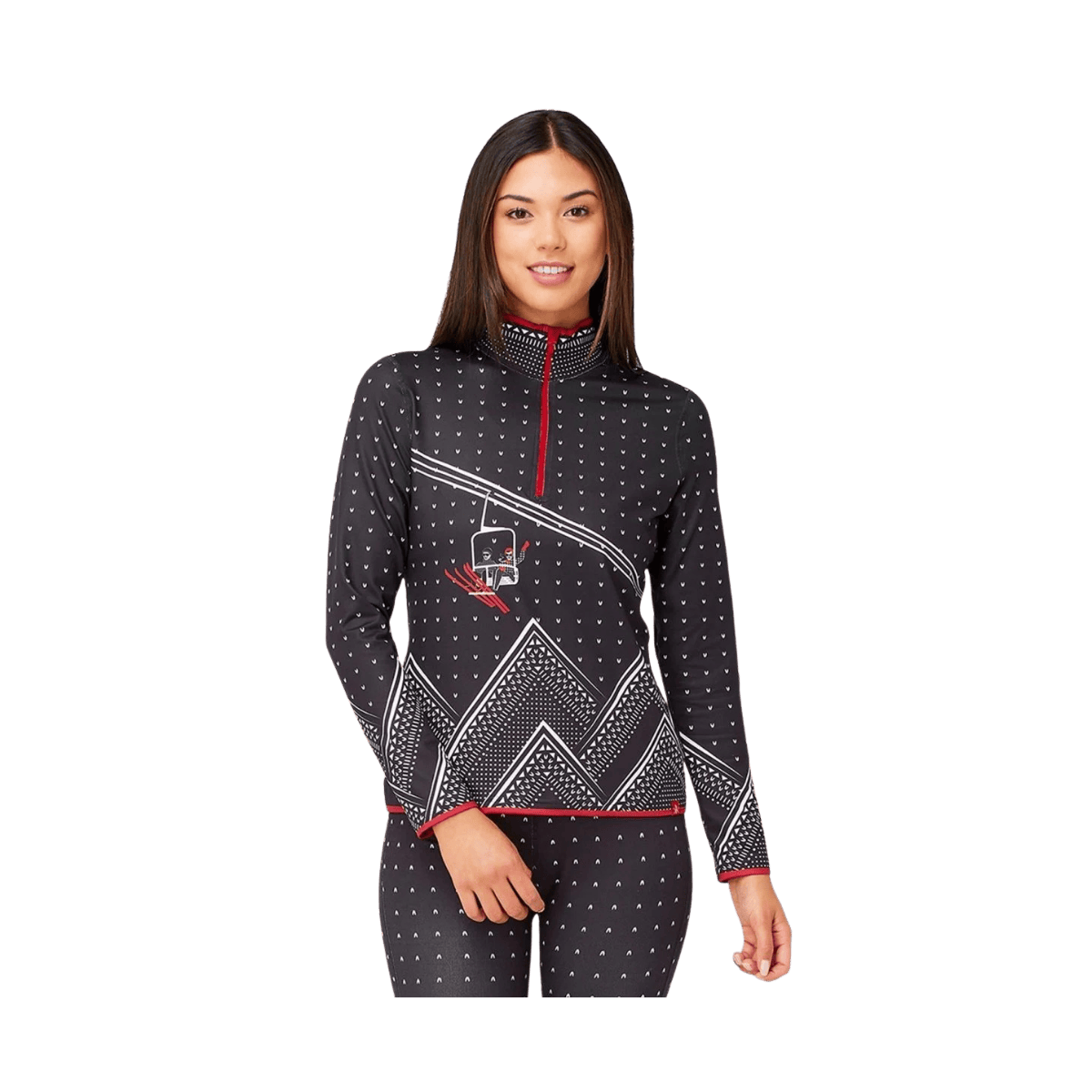 KRIMSON KLOVER WOMEN'S ADRENALINE TOP - BLACK - FRONT