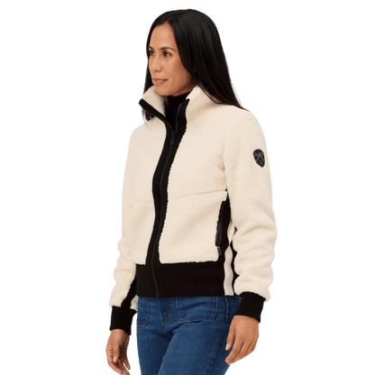 KRIMSON KLOVER WOMEN'S STEVIE JACKET - NATURAL_SIDE ANGLE MODEL