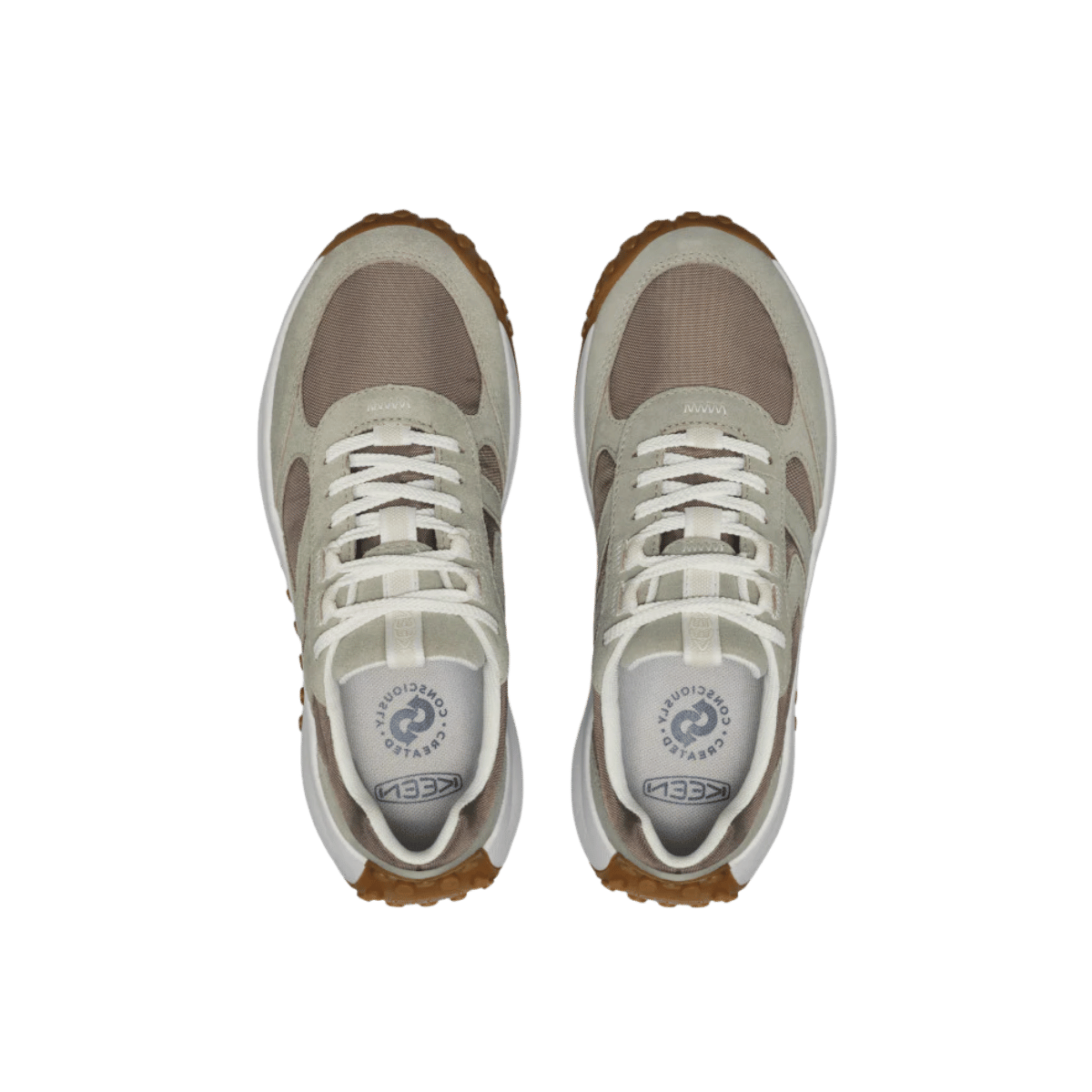 KEEN WOMEN'S KS86 - STONE/BRINDLE - TOP VIEW