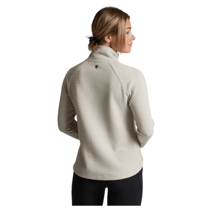 KUHL ARGENTA™ WOMEN'S  PULLOVER QUILTED MERINO WOOL - MOONLIGHT - BACK VIEW