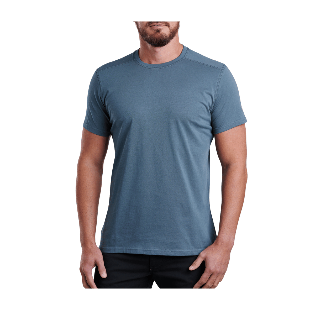 KUHL BRAVADO SHORT SLEEVE TEE - DEEP WATERS - FRONT VIEW