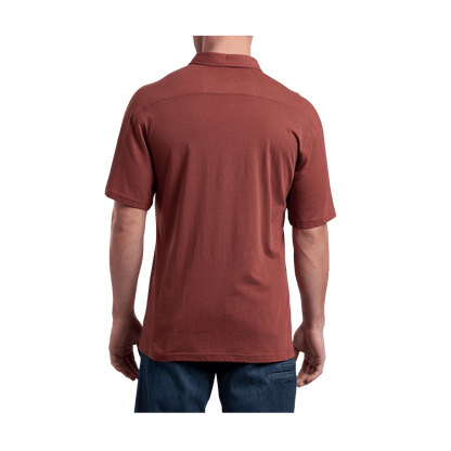 KUHL MEN'S BRAZEN KÜHLDRY POLO - SUNDRIED TOMATO - BACK VIEW