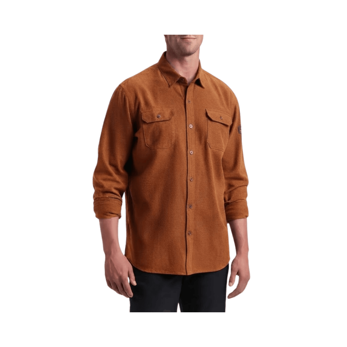 KUHL DESCENDR FLANNEL LS BURNT COPPER