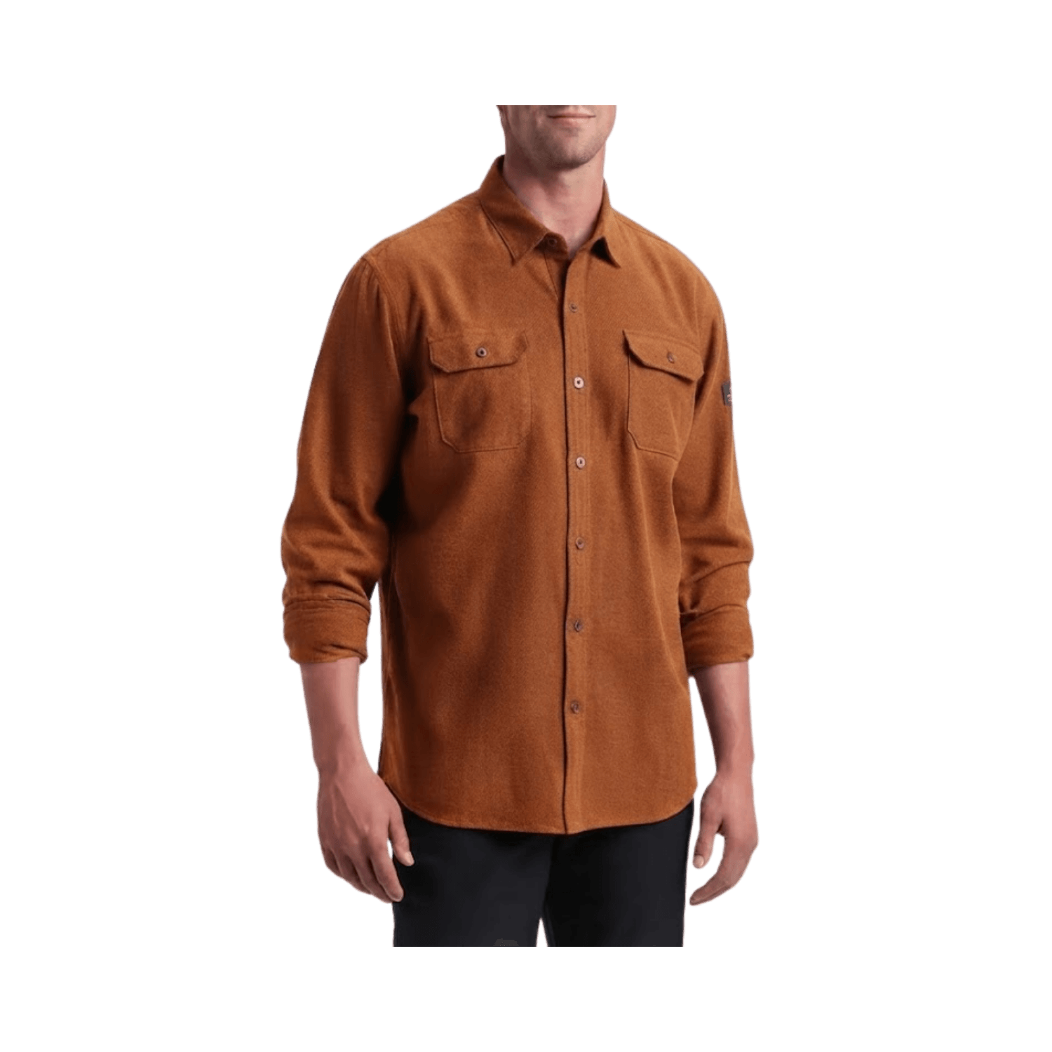 KUHL DESCENDR FLANNEL LS BURNT COPPER