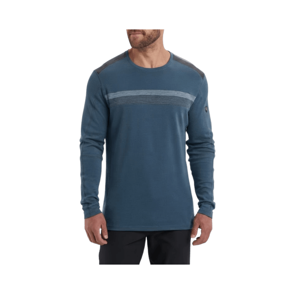 KUHL DOWNHILL RACR MERINO CREW STONE BLUE