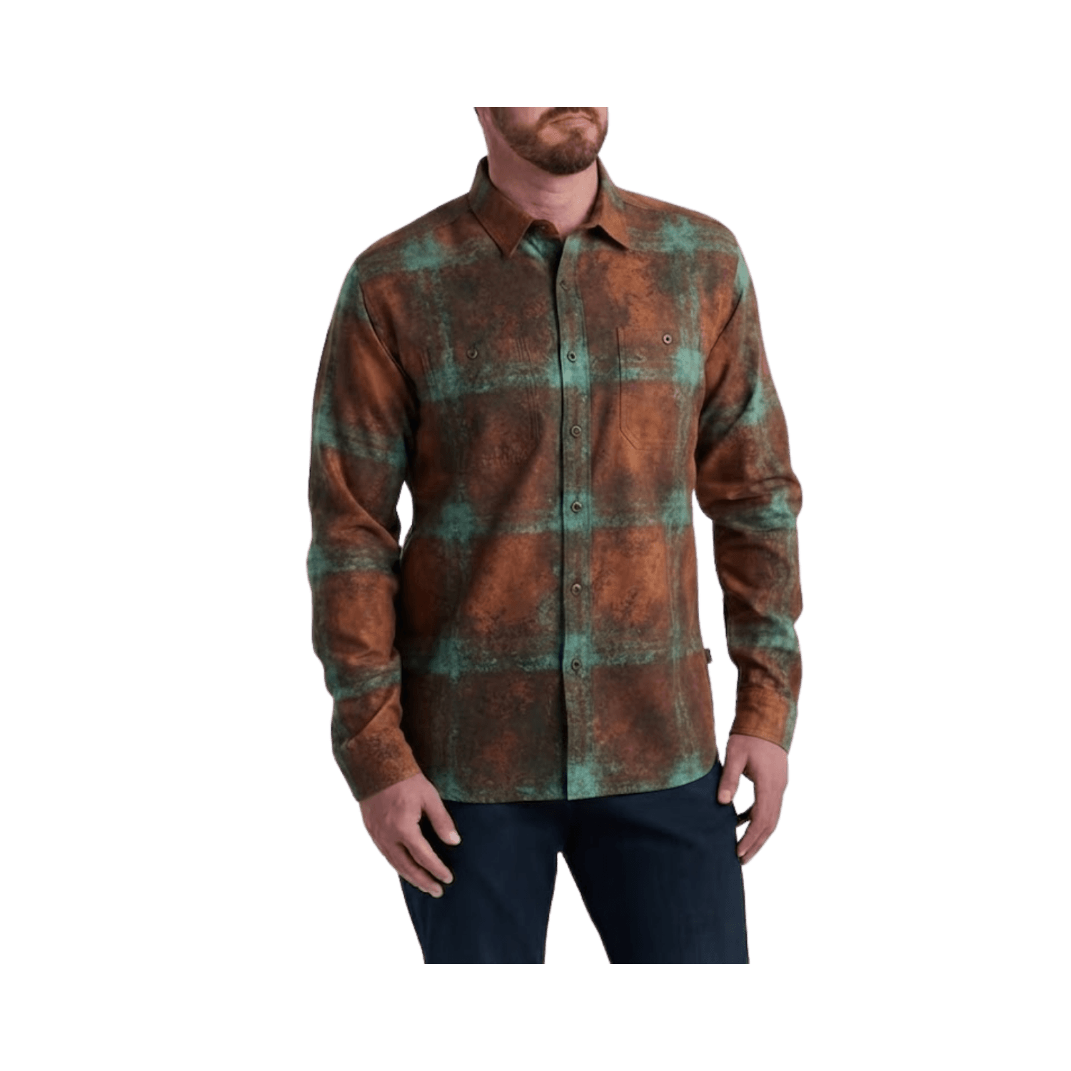 KUHL FUGITIVE FLANNEL LS RUSTED COPPER