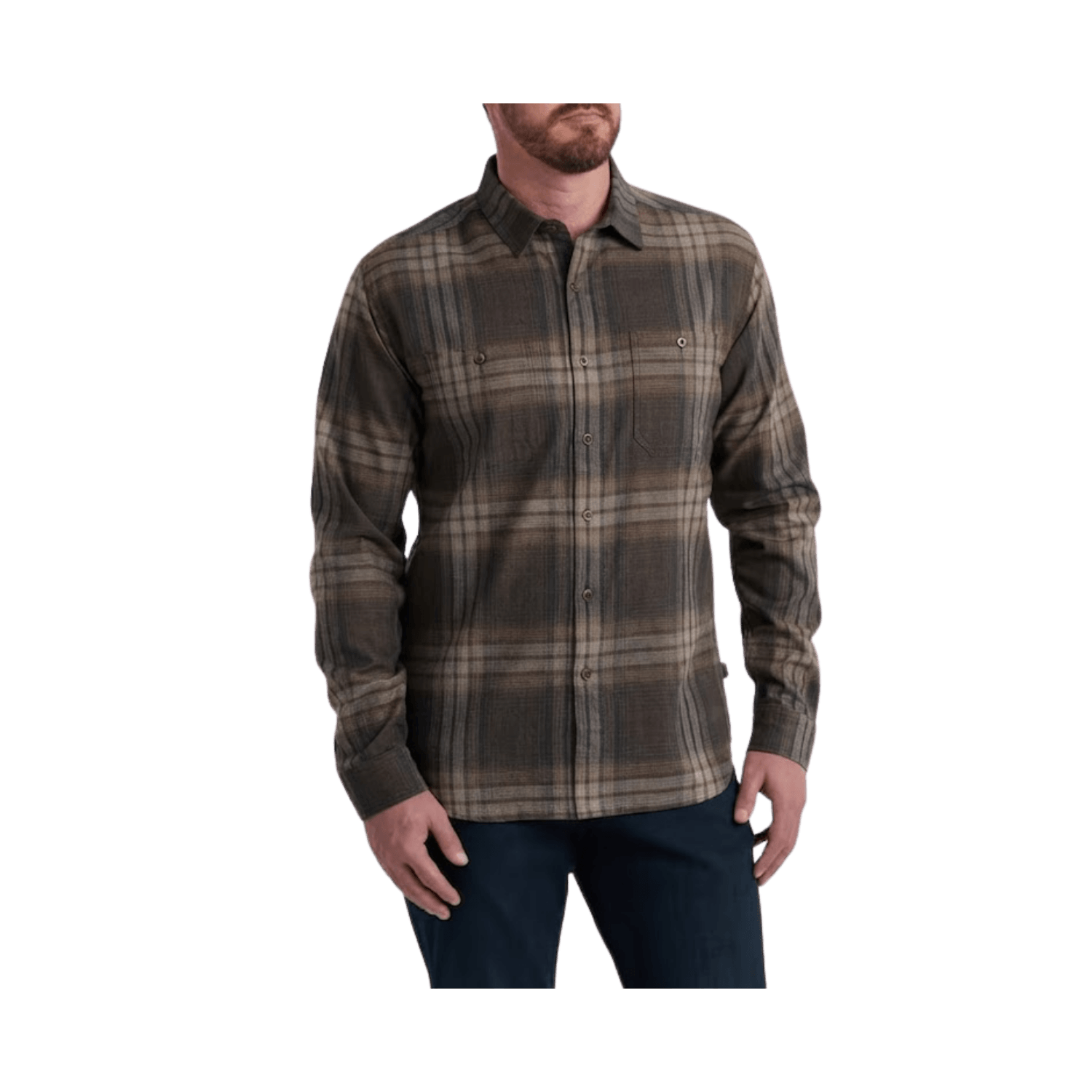 KUHL FUGITIVE FLANNEL LS SMOKED BARREL