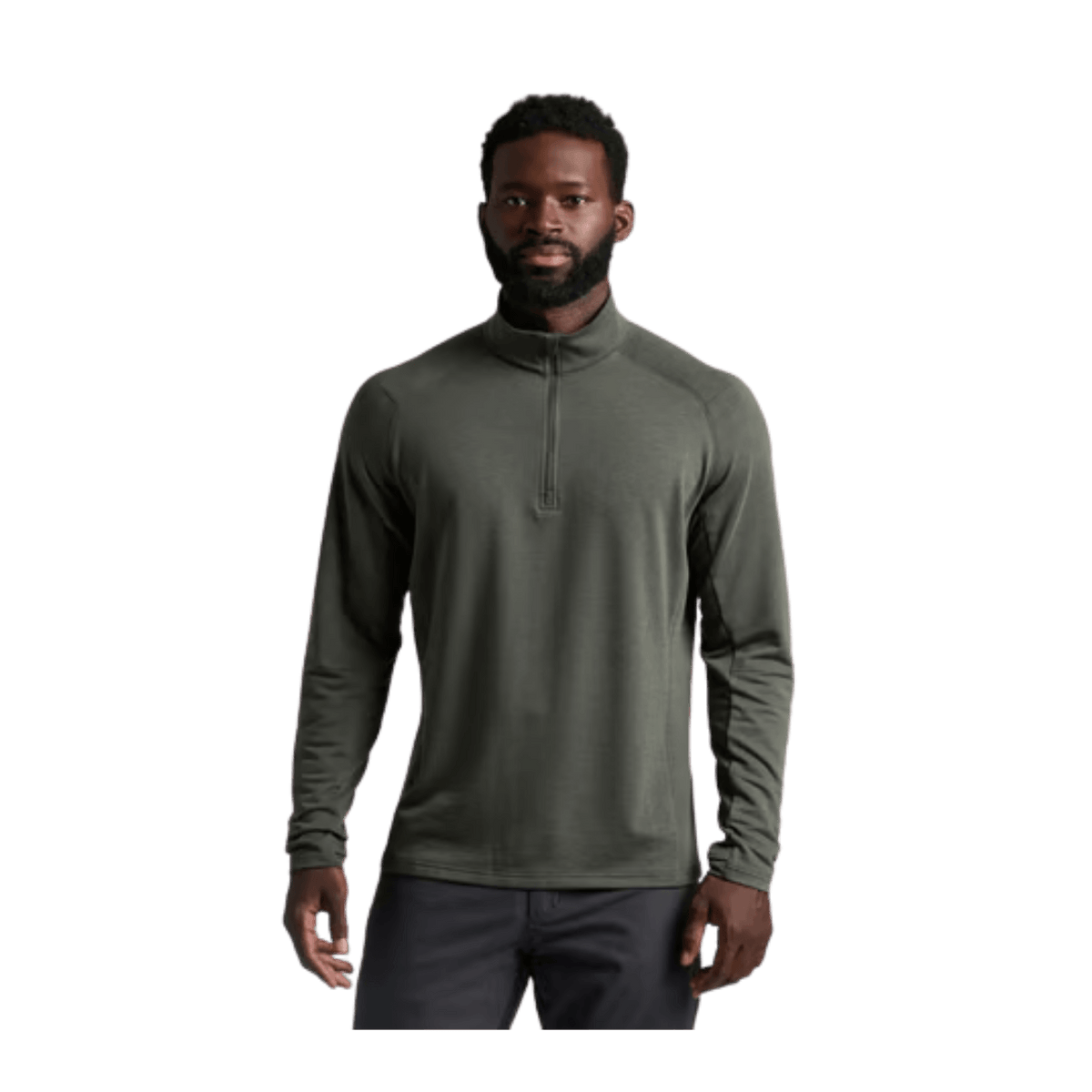 KUHL INFLUX 1/4 ZIP MOSS STONE