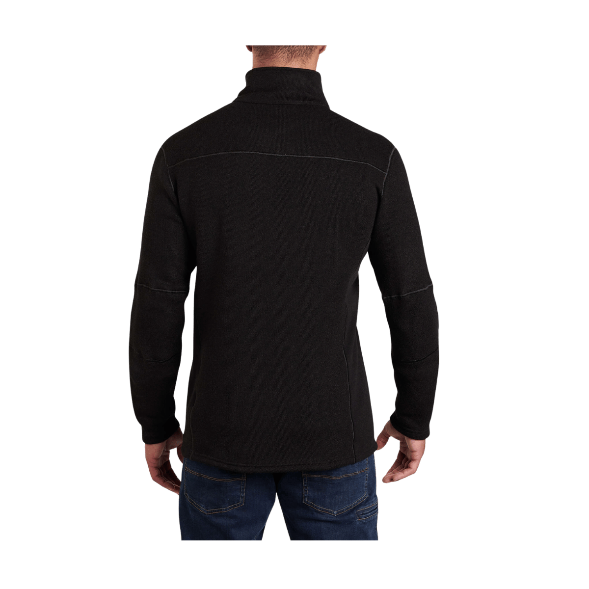 KUHL MEN'S INTERCEPTR 1/4 ZIP - BLACK - BACK VIEW