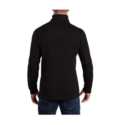 KUHL MEN'S INTERCEPTR 1/4 ZIP - BLACK - BACK VIEW