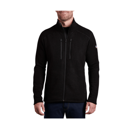 KUHL INTERCEPTR FULL ZIP - BLACK - FRONT VIEW