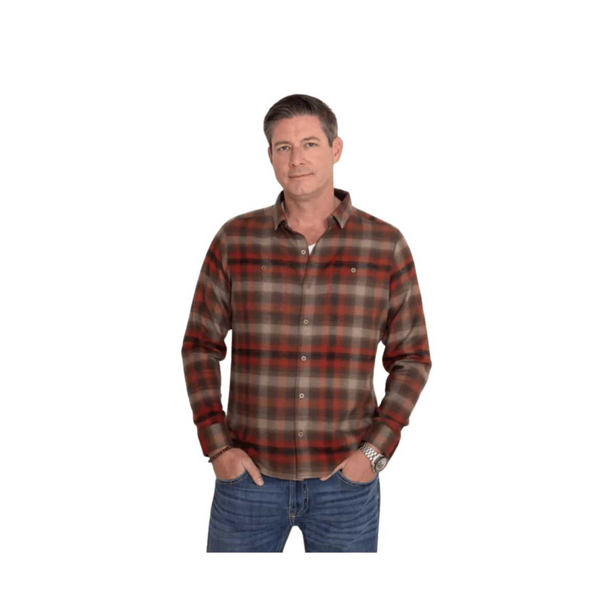 KUHL LAW FLANNEL LS BRICKSTONE