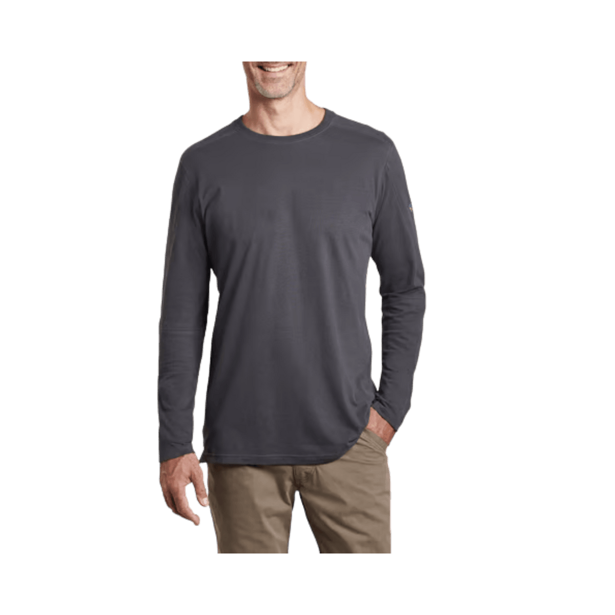 KUHL LS BRAVADO CREW NECK CARBON