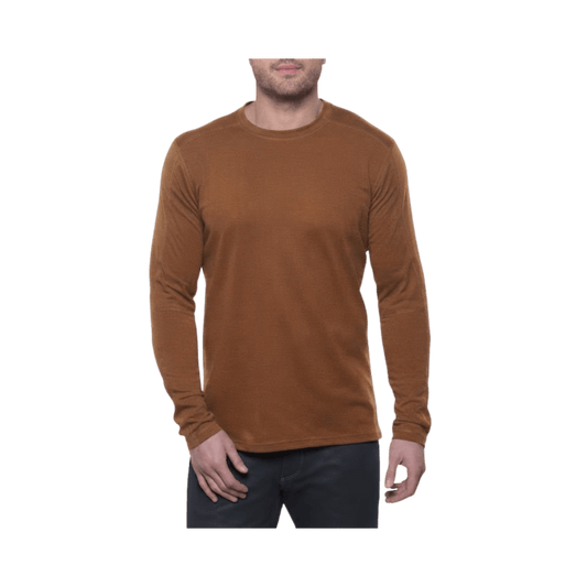 KUHL LS BRAVADO CREW NECK SADDLE BROWN