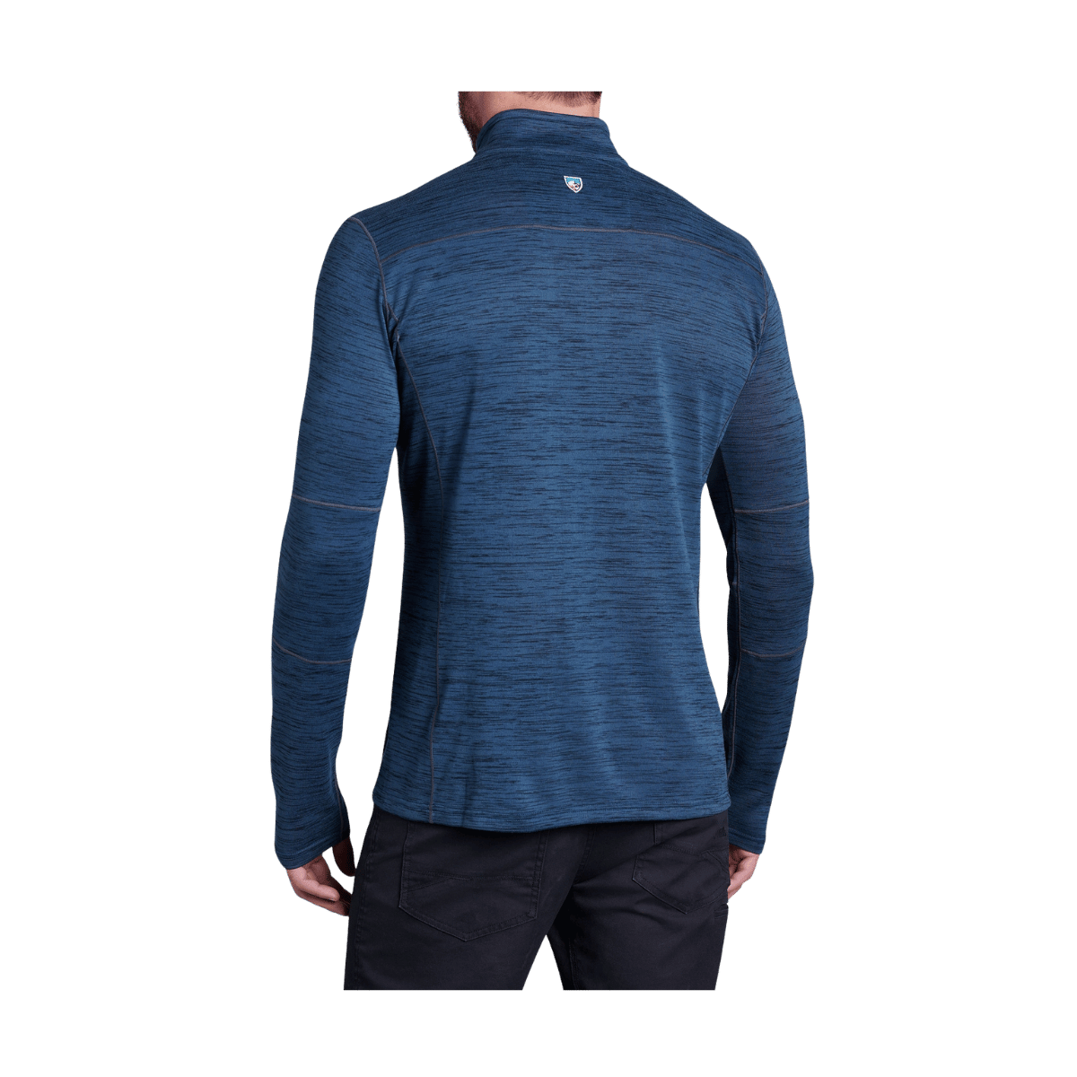 KUHL MEN'S 1/4 ZIP ALLOY - MIDNIGHT - BACK VIEW
