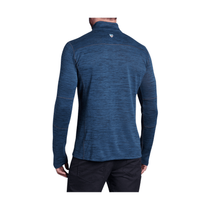 KUHL MEN'S 1/4 ZIP ALLOY - MIDNIGHT - BACK VIEW
