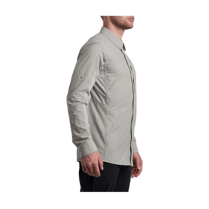 KUHL MEN'S AIRSPEED LONG SLEEVE SHIRT - CLOUD GRAY - BACK VIEW