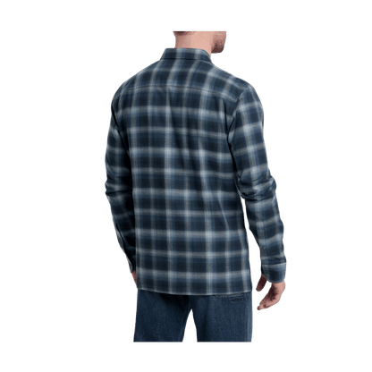 KUHL MEN'S DILLINGR FLANNEL LONG SLEEVE - BLUE CREEK - BACK VIEW