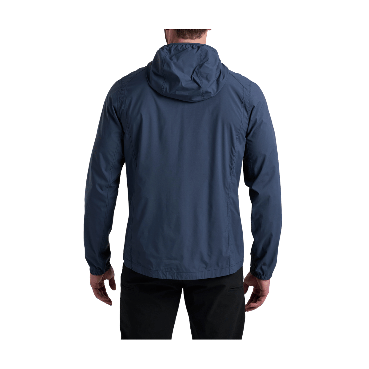 KUHL MEN'S DRIFTR FULL ZIP SHIRT - PIRATE BLUE - BACK VIEW