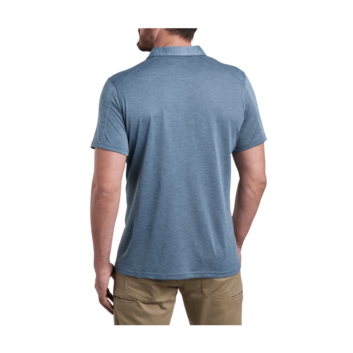 KUHL MEN'S  ENGINEERED POLO - BLUE COVE - BACK VIEW