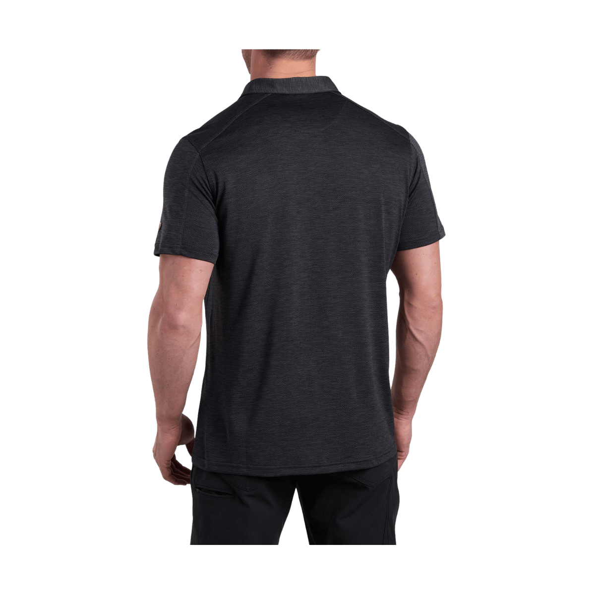 KUHL MEN'S ENGINEERED POLO - BLACK - BACK VIEW