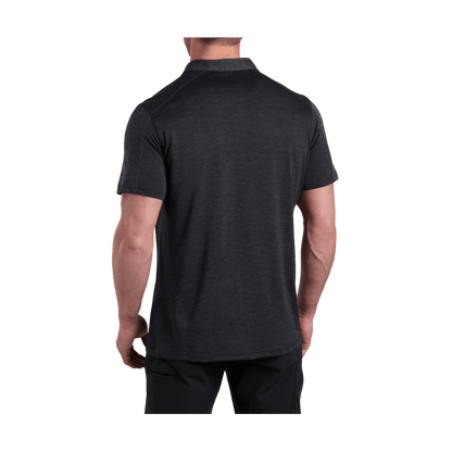 KUHL MEN'S ENGINEERED POLO - BLACK - BACK VIEW